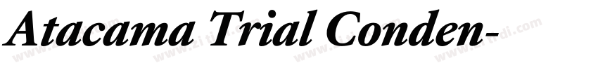 Atacama Trial Conden字体转换